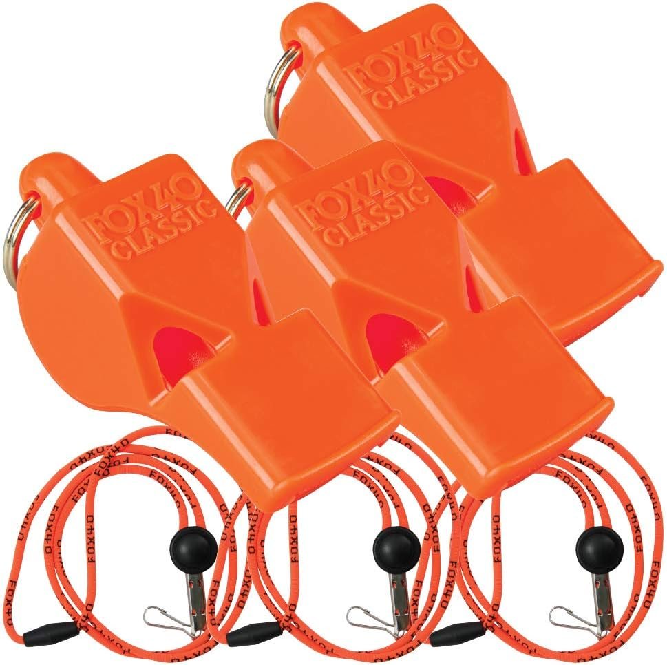Fox 40 Classic safety whistle 3-pack